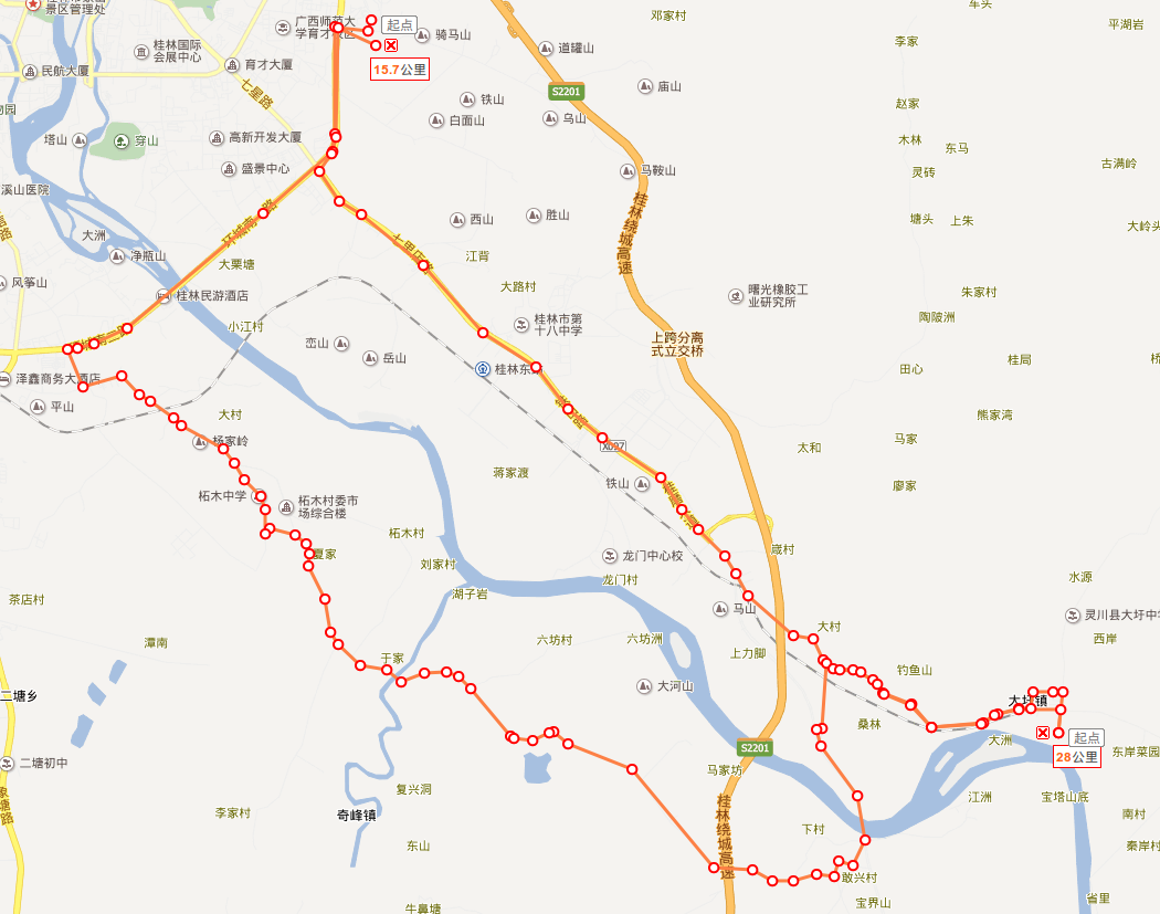国庆节骑行路线图